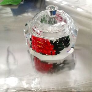 BI YAN HU SNUFF BOX GLASS HEXAGON TRINKET BOX